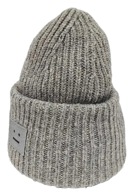 Acne Studios Grey Wool Beanie, $326