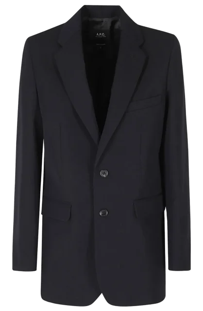 A.P.C. Annie Blazer in Dark Blue, $708.90
